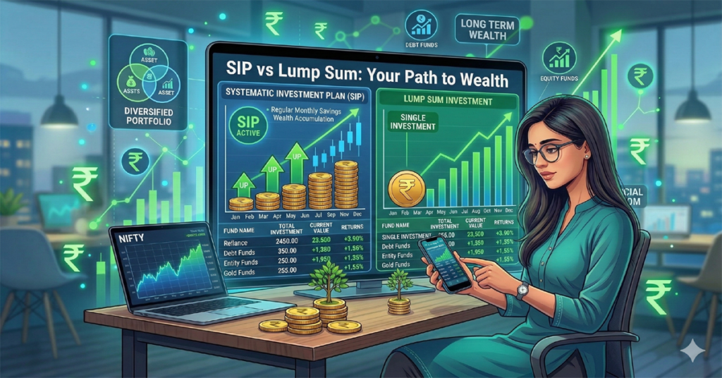 sip vs lump sum mutual fund investment comparison